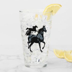 Glass kopp för häst