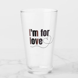 Glass Kopp In för kärlek. Fin inskription