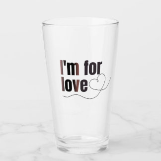 Glass Kopp In för kärlek. Fin inskription