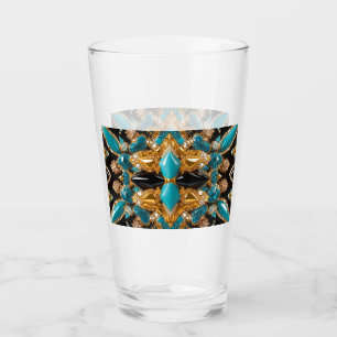 Glass kopp med Bahamas Färg