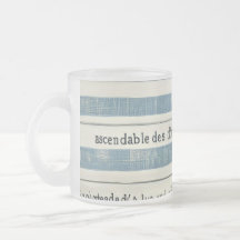 Glass Kopp med havsdetaljer