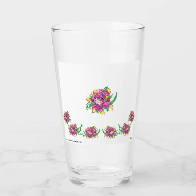 Glass Kopp Tumbler Astiatic Lilly (Framsida)