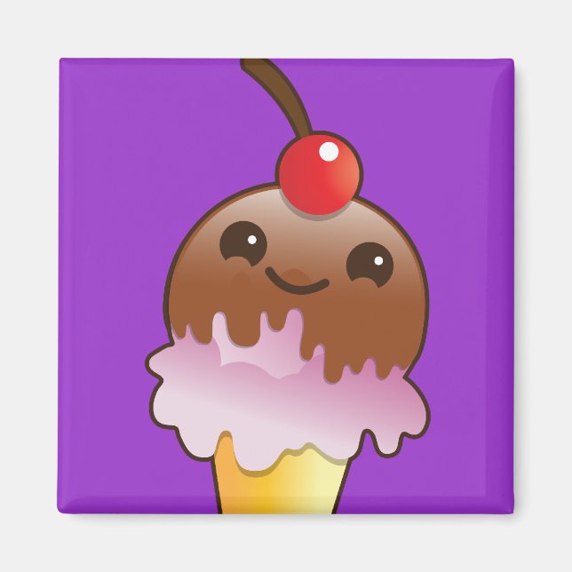 glass läskigt yum! magnet (Framsidan)