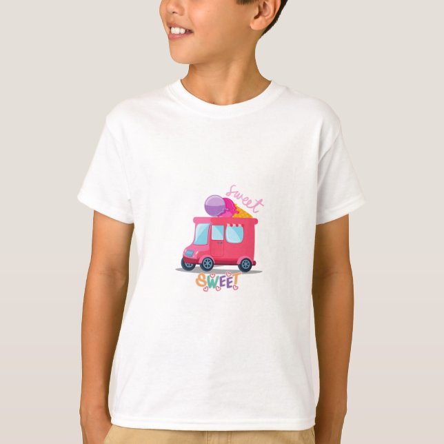 glass lastbil t shirt (Framsida)