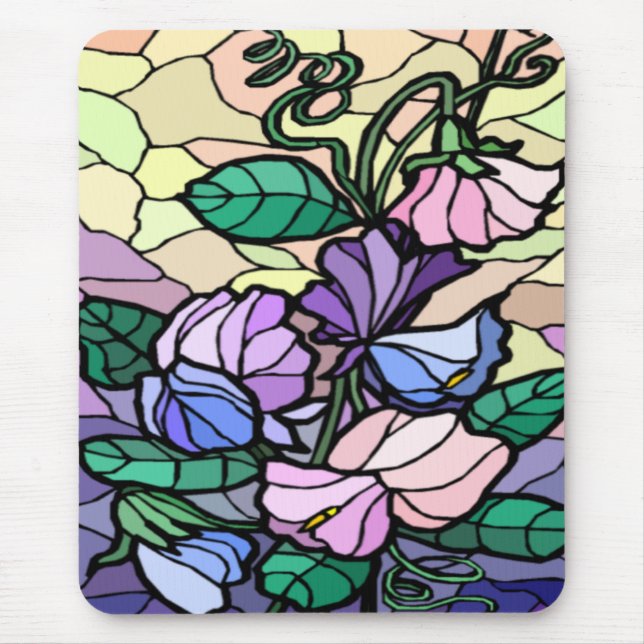 Glass Lily från Fält Mousepad Musmatta (Framsidan)