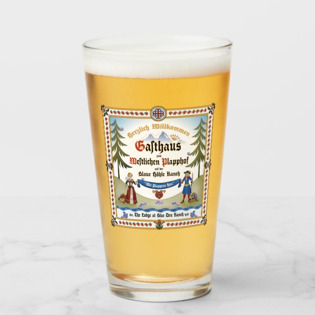 Glass ~ Lodge Signage Glaskopp (Framsida fylld)