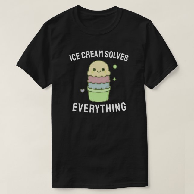 Glass löser allt t shirt (Design framsida)
