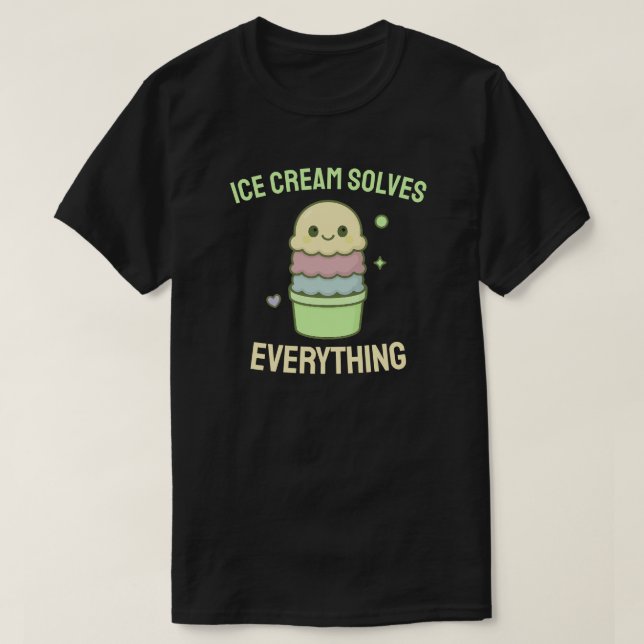 Glass löser allt t shirt (Design framsida)
