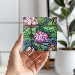 Glass Lotus Ceramic Tile Kakelplatta