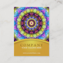 Glass Mandala för regnbåge - knubbig