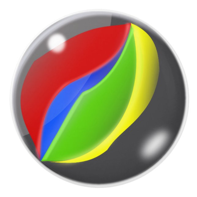 Glass Marble Knopp (Framsidan)