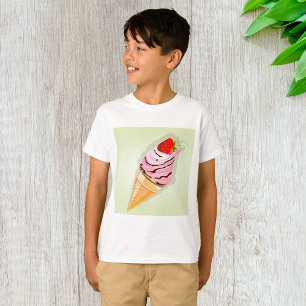 Glass med jordgubbsbär t shirt