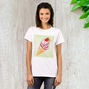 Glass med jordgubbsbär t shirt