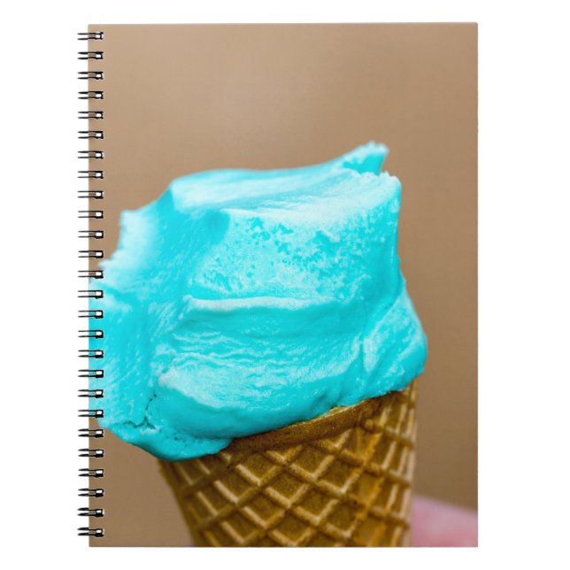 Glass med våffelmakro anteckningsbok med spiral (Framsidan)