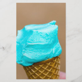 Glass med våffelmakro brevpapper