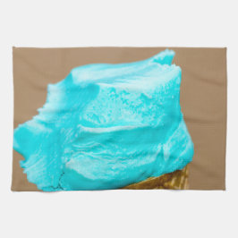 Glass med våffelmakro kökshandduk