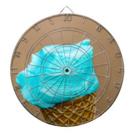 Glass med våffelmakro piltavla