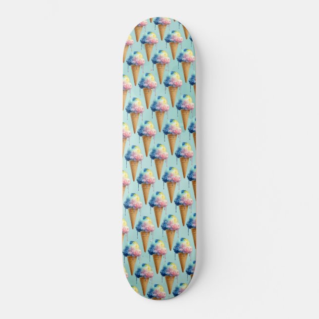 Glass Mini Skateboard Bräda 18,5 Cm (Framsida)