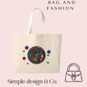 Glass Minimalist Helig Färg Struktur Tote Bag Jumbo Tygkasse