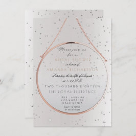 Glass Möhippa Bachelorette Silver Rosa ros Inbjudningar