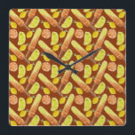 Glass mönster | Lollies mönster | Lollipop 11 Fyrkantig Klocka<br><div class="desc">Dessert mönster för godis älskare som kärlek glass, popsiklar, donuts, choklad, cupkaka och Gelato. Det är perfekten mönster för sommar och strand. Det är perfektens för barn. Det kan också ges som en födelsedagspresent till din bästa vän, pojkvän, flickvän, son eller dotter som också eftersöker kärlek. Det är också en...</div>