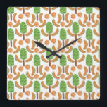 Glass mönster | Lollies mönster | Lollipop 17 Fyrkantig Klocka<br><div class="desc">Dessert mönster för godis älskare som kärlek glass, popsiklar, donuts, choklad, cupkaka och Gelato. Det är perfekten mönster för sommar och strand. Det är perfektens för barn. Det kan också ges som en födelsedagspresent till din bästa vän, pojkvän, flickvän, son eller dotter som också eftersöker kärlek. Det är också en...</div>