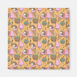 Glass mönster Lollies mönster Lollipop 26 Magnet