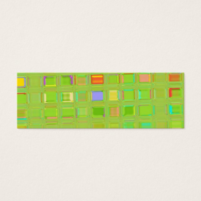 Glass Mosaic Tile-mall Litet Visitkort (Framsidan)
