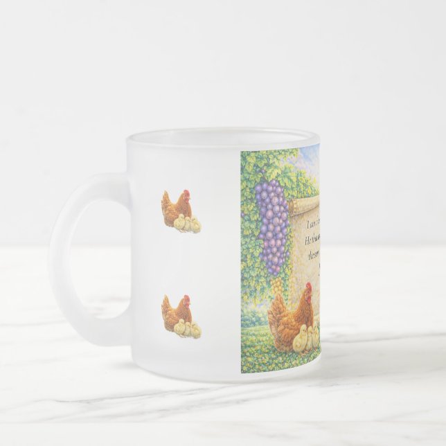 Glass Mug with John 15:5 Frostad Glasmugg (Vänster)