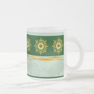 Glass mugg - grönt 05