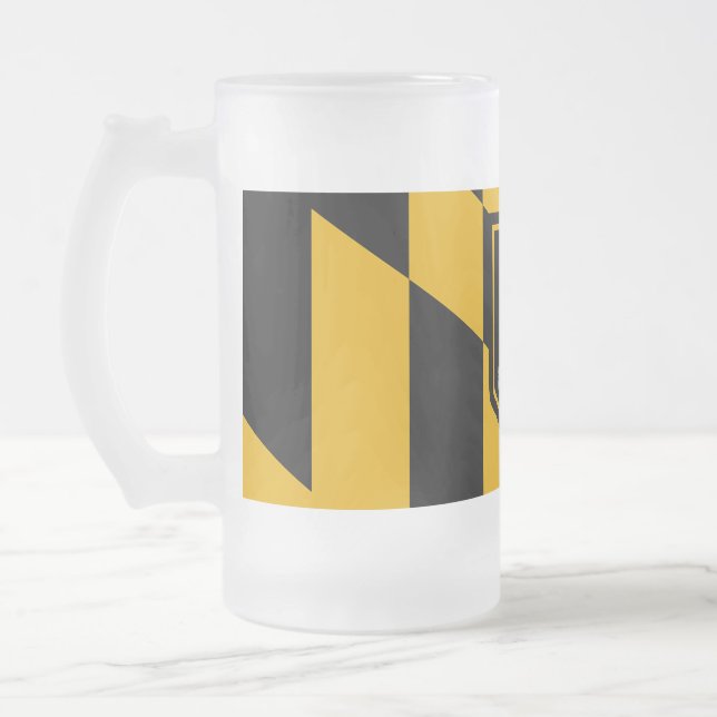 Glass Mugg med flagga av Baltimore, USA (Vänster)