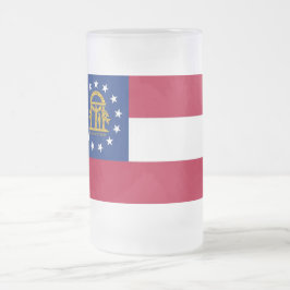 Glass Mugg med flagga av Georgien, USA