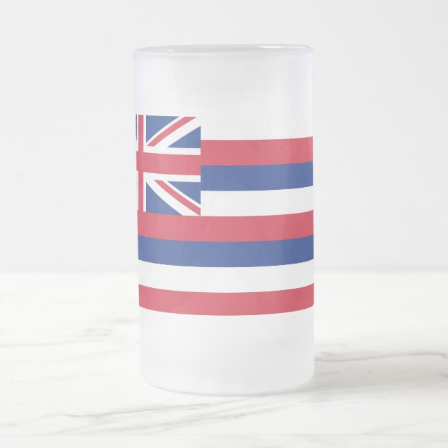 Glass Mugg med flagga av Hawaii, Förenta staterna (Center)