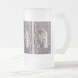 Glass Mugg: Victor, Victoria Bicycles Frostat Ölglas