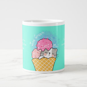 Glass och Little fluffball Jumbo Mugg