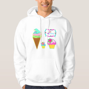 Glass och Muffinsar av is Hoodie