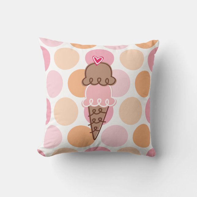 Glass och Polka dots Pillow Kudde (Framsida)