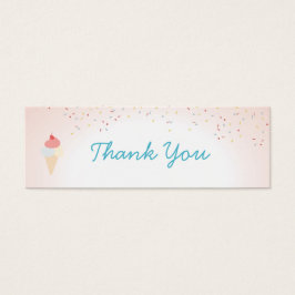 Glass- och Popsiclesommarpartyet tackar dig att Litet Visitkort