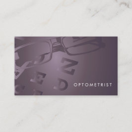 Glass Optometrist, affärskort Visitkort