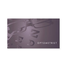 Glass Optometrist, affärskort