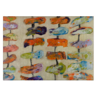 glass originalkonst för skärbräda 8x11