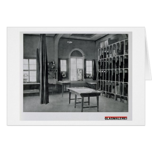 Glass Painting Studio, från B:s verkstäder Hälsningskort (Framsidan Horizontal)