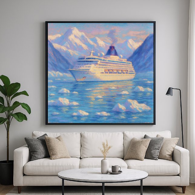 Glass - Pastellfärgning av Stil Art Poster (Skapare uppladdad)
