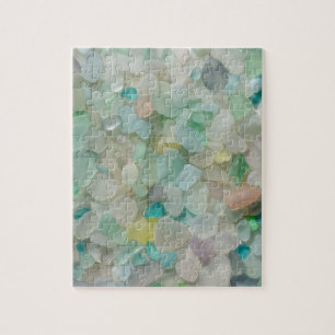 Glass pastellfoto för hav med sällsynta färger pussel