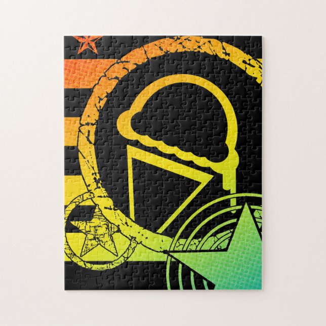 glass punkstarz pussel (Vertikal)