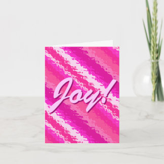 Glass rand - nyanser av djup rosa helgkort