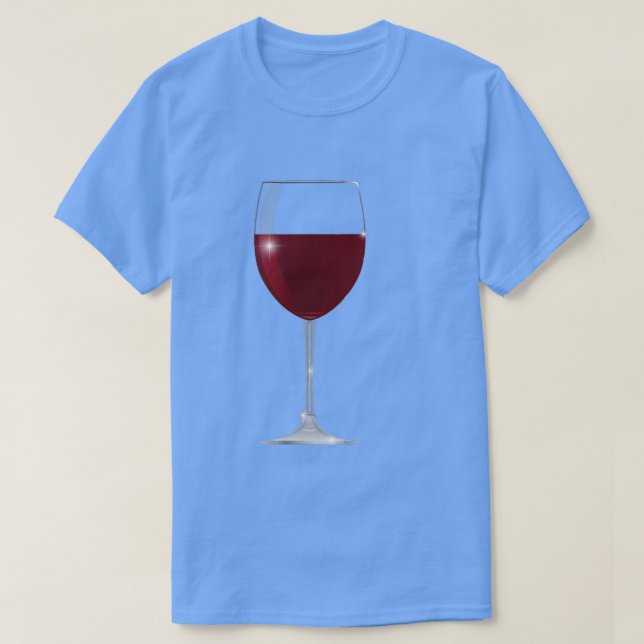 Glass Red Vin Coola Drink Vin Älskare Drinking Man T Shirt (Design framsida)