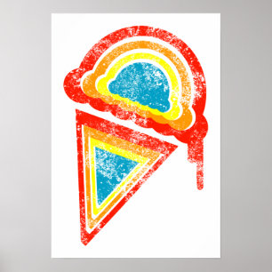 glass retro dripz poster