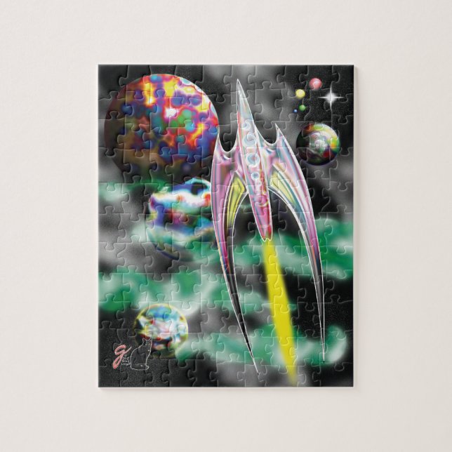 Glass Rocket Jigszawa Puzzle Pussel (Vertikal)
