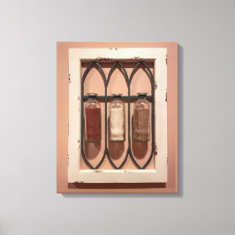 Glass Sand Flaskor Wall Art Canvastryck